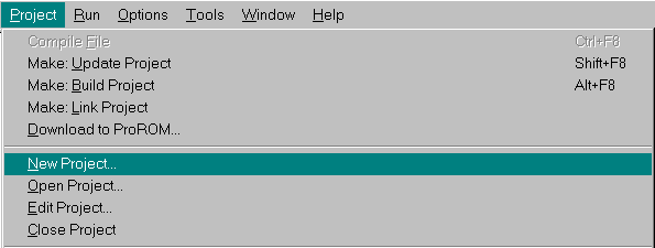 Creating a new Project